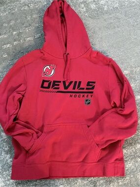 New Jersey Devils Red Hockey Hoodie